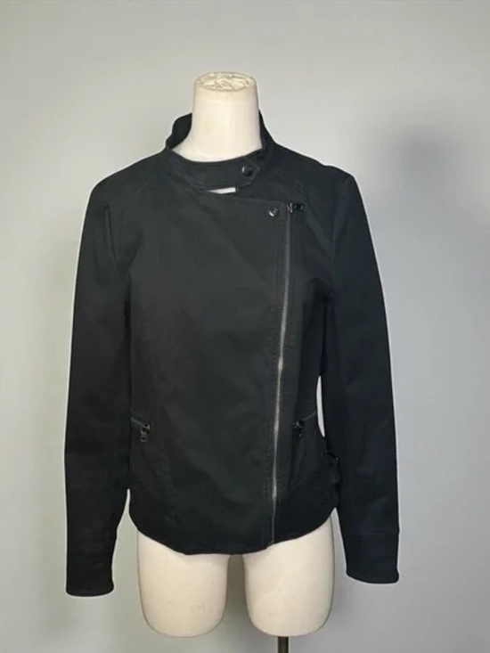 Banana Republic Jackets & Blazers - BANANA REPUBLIC - Factory Moto Jacket - Black Size Small